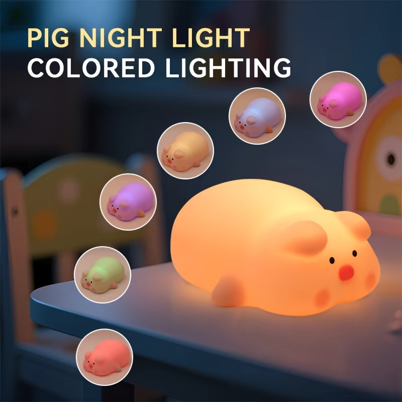 🎁 Lámpara Infantil Recargable Cerdito (100% off)