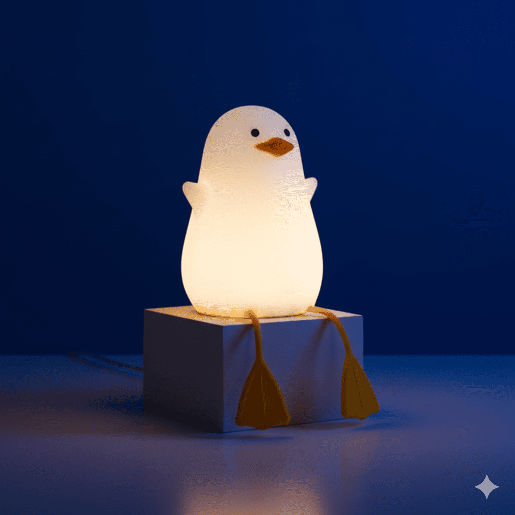 Lámpara Infantil Recargable Pato