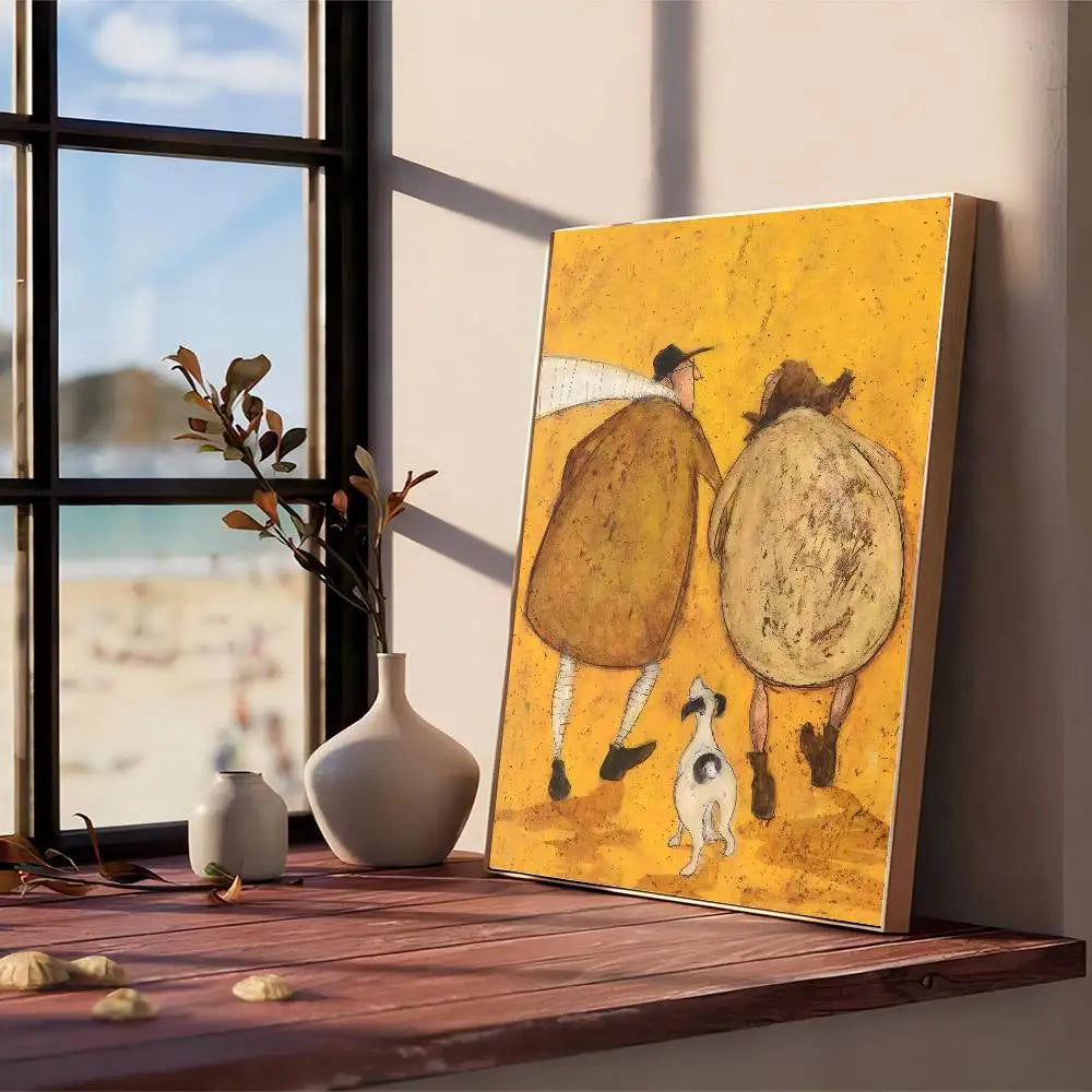 Cuadro “Life and Love” de Sam Toft – Póster Abstracto Autoadhesivo