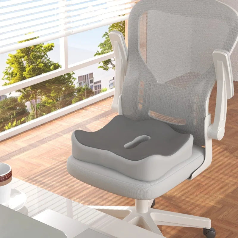 Cojín Ergonómico de Oficina con Espuma Viscoelástica – Soporte Lumbar 3 Zonas