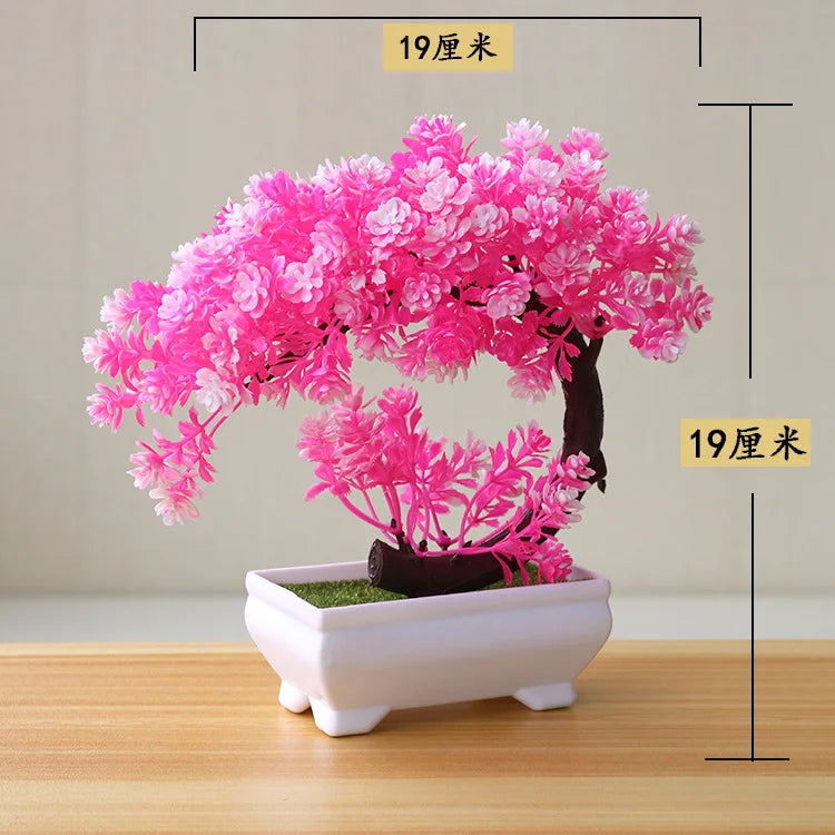 Bonsái Artificial en Maceta – Planta Decorativa de Mesa