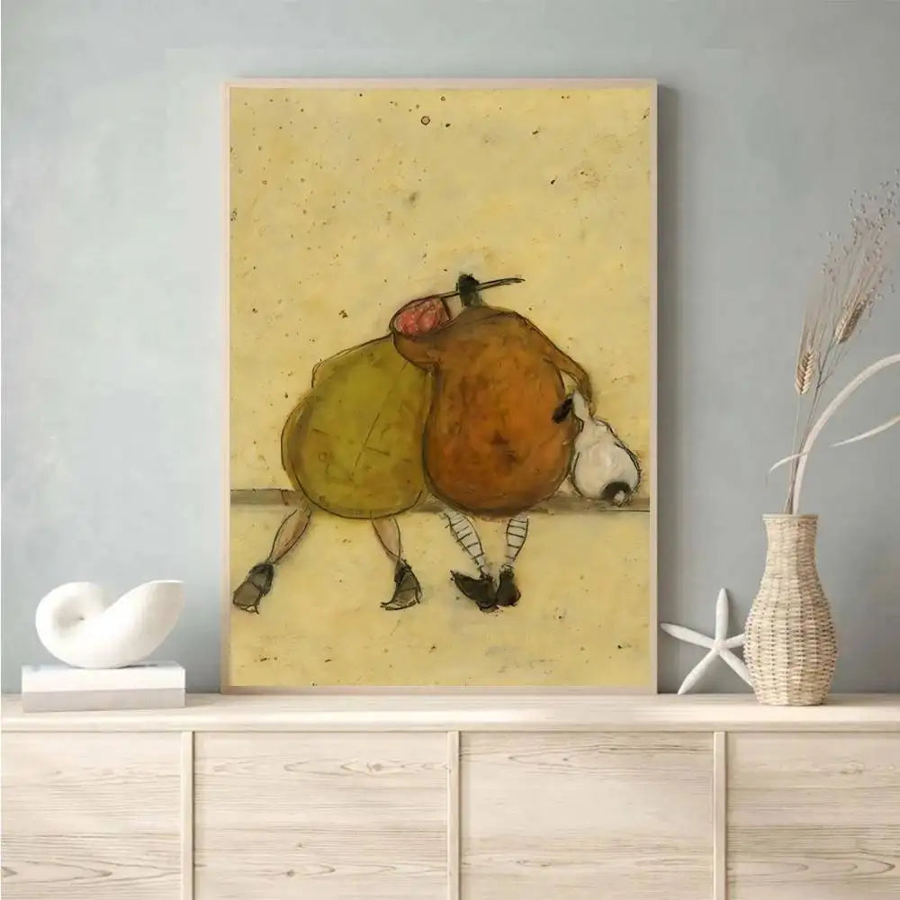 Cuadro “Life and Love” de Sam Toft – Póster Abstracto Autoadhesivo