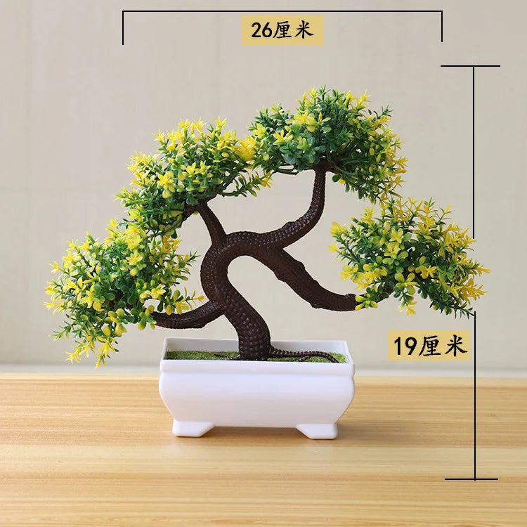 Bonsái Artificial en Maceta – Planta Decorativa de Mesa