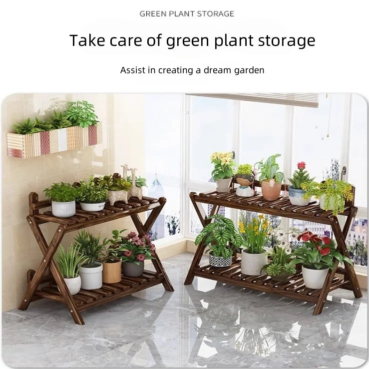 Estantería de Madera para Plantas – Multiuso y de Varias Capas