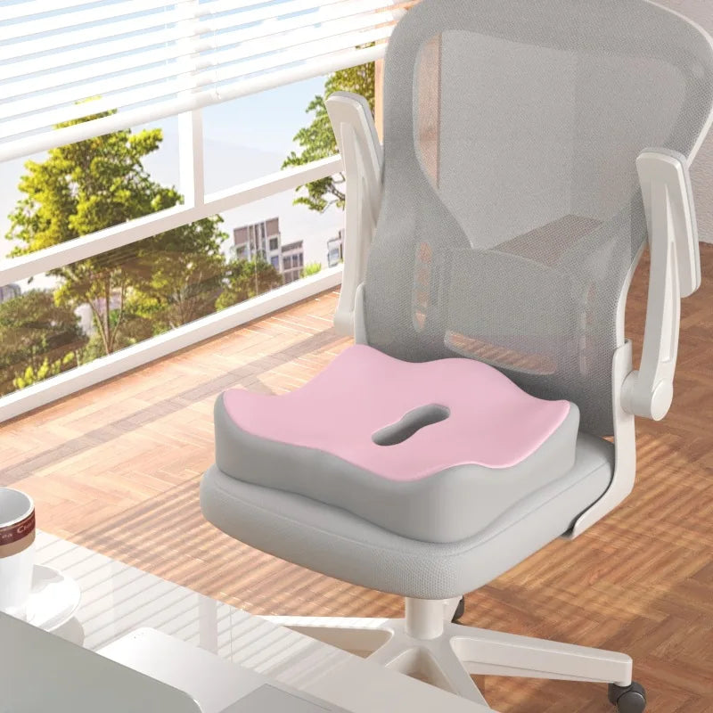 Cojín Ergonómico de Oficina con Espuma Viscoelástica – Soporte Lumbar 3 Zonas
