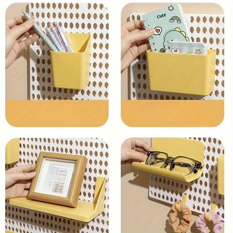 Organizador de Pared Perforado Multifuncional Sin Taladro Mejorado