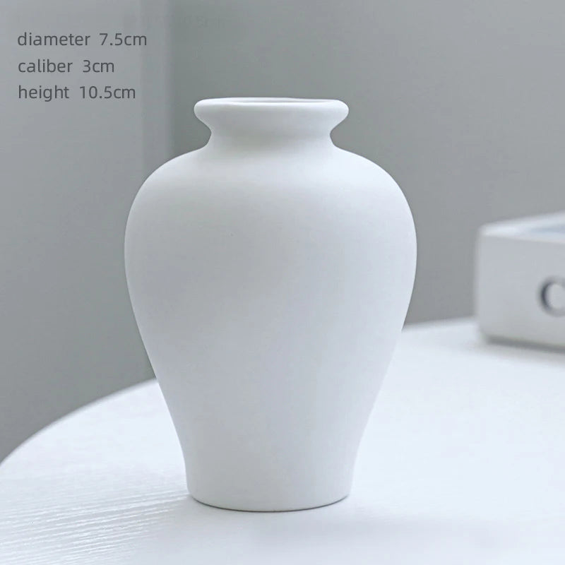 Jarrón de Cerámica Mini – Decoración para Mesa y Hogar