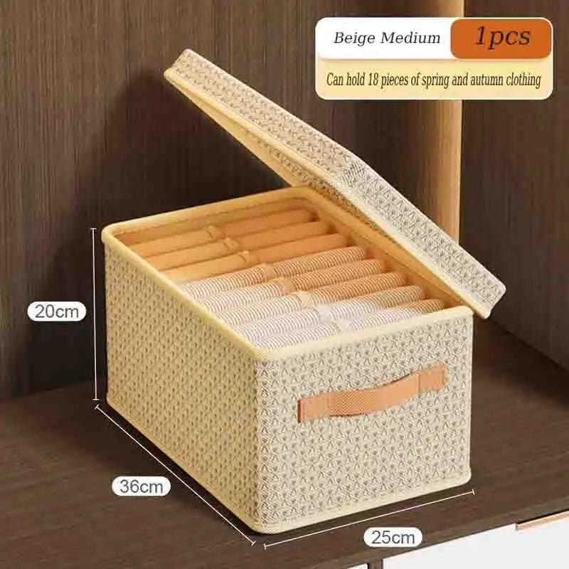 Caja de Almacenamiento de Tela para Ropa y Hogar