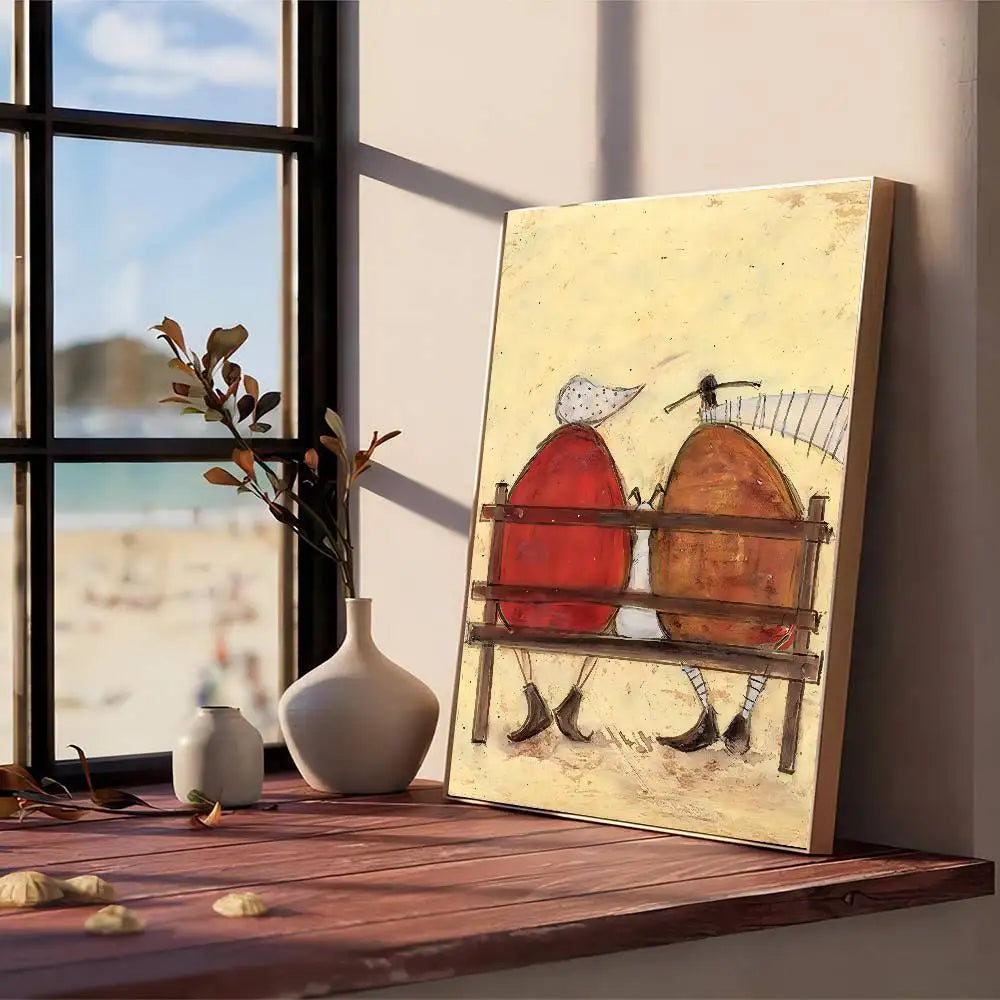 Cuadro “Life and Love” de Sam Toft – Póster Abstracto Autoadhesivo