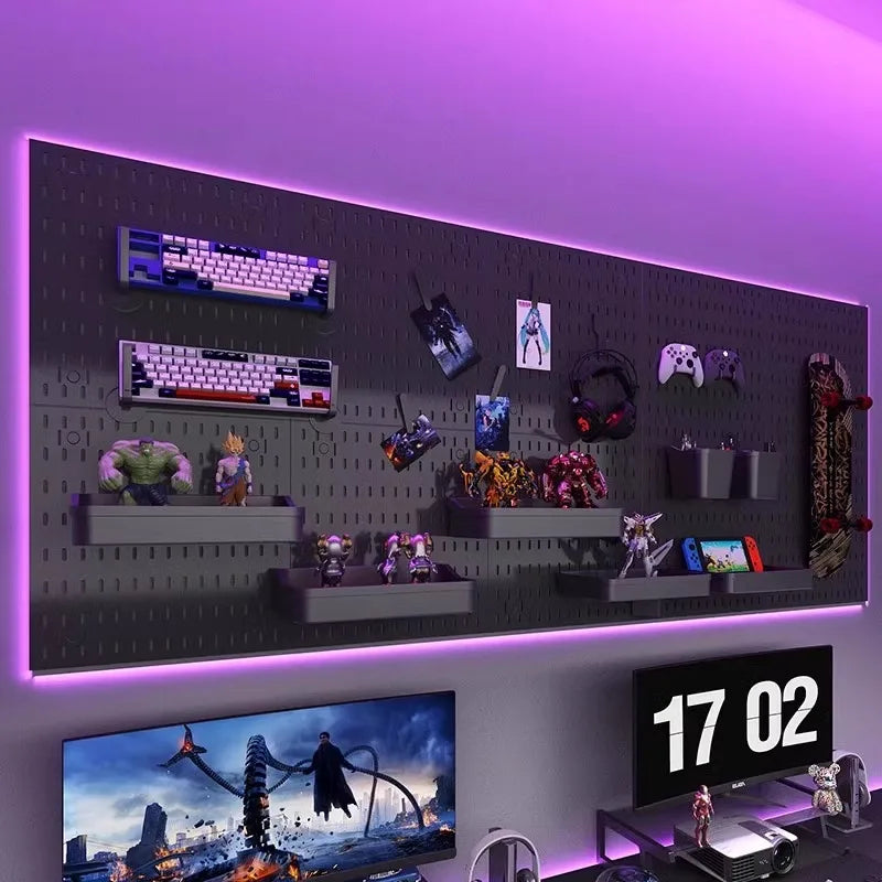 Panel Perforado Multifuncional para Oficina, Cocina y Taller