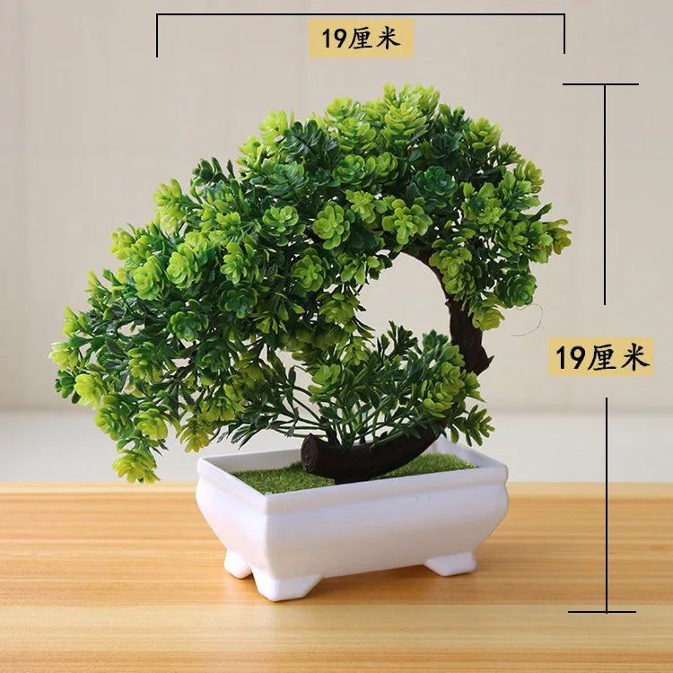 Bonsái Artificial en Maceta – Planta Decorativa de Mesa