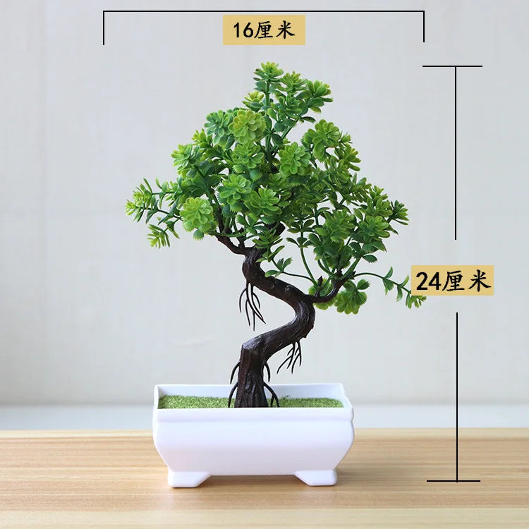 Bonsái Artificial en Maceta – Planta Decorativa de Mesa