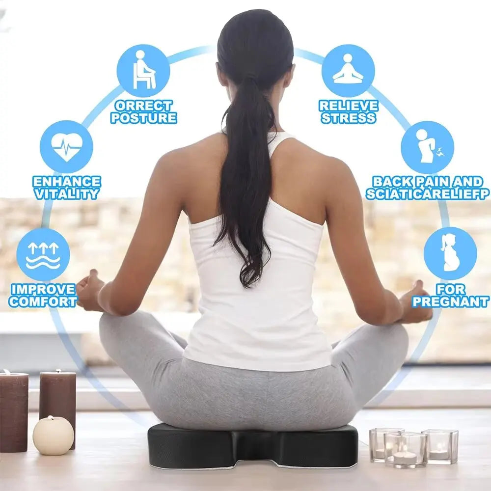 Cojín Ortopédico de Espuma Viscoelástica para Silla – U Seat