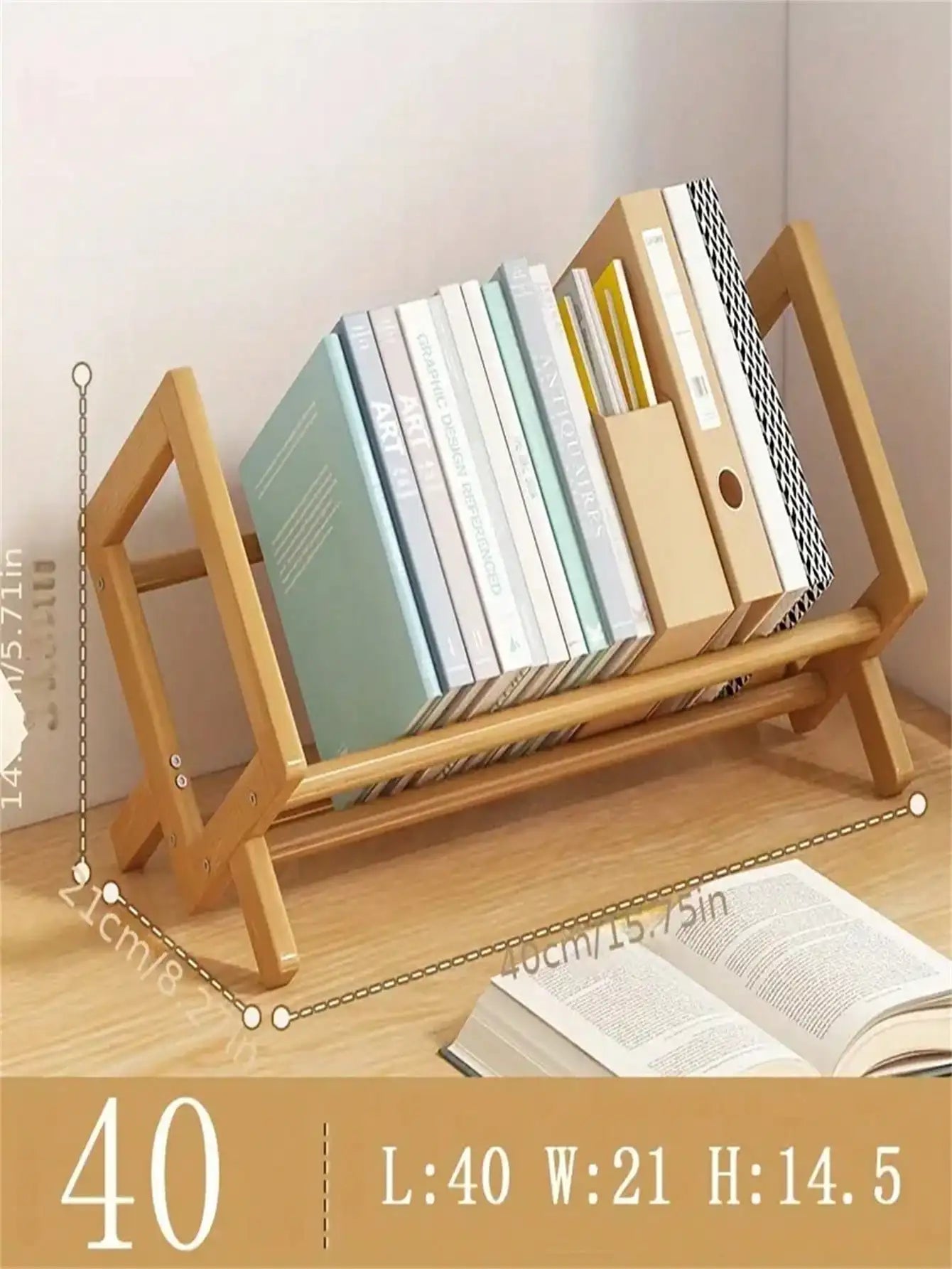 Organizador de Escritorio Creativo de Bambú