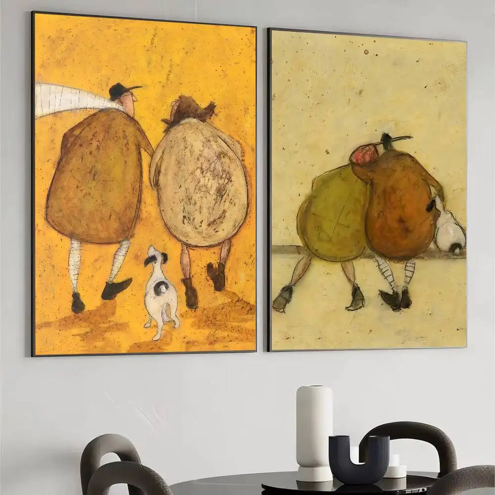 Cuadro “Life and Love” de Sam Toft – Póster Abstracto Autoadhesivo