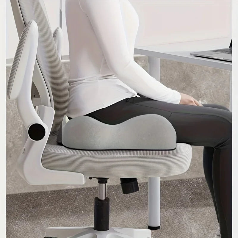 Cojín Ergonómico de Oficina con Espuma Viscoelástica – Soporte Lumbar 3 Zonas