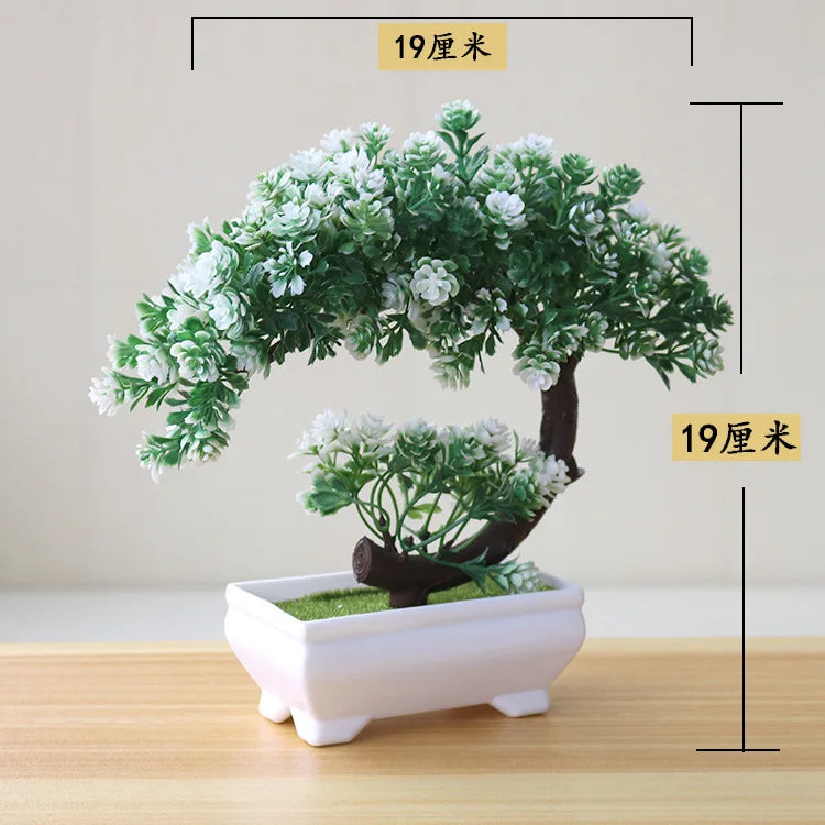 Bonsái Artificial en Maceta – Planta Decorativa de Mesa