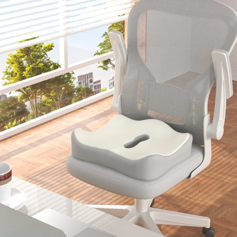 Cojín Ergonómico de Oficina con Espuma Viscoelástica – Soporte Lumbar 3 Zonas