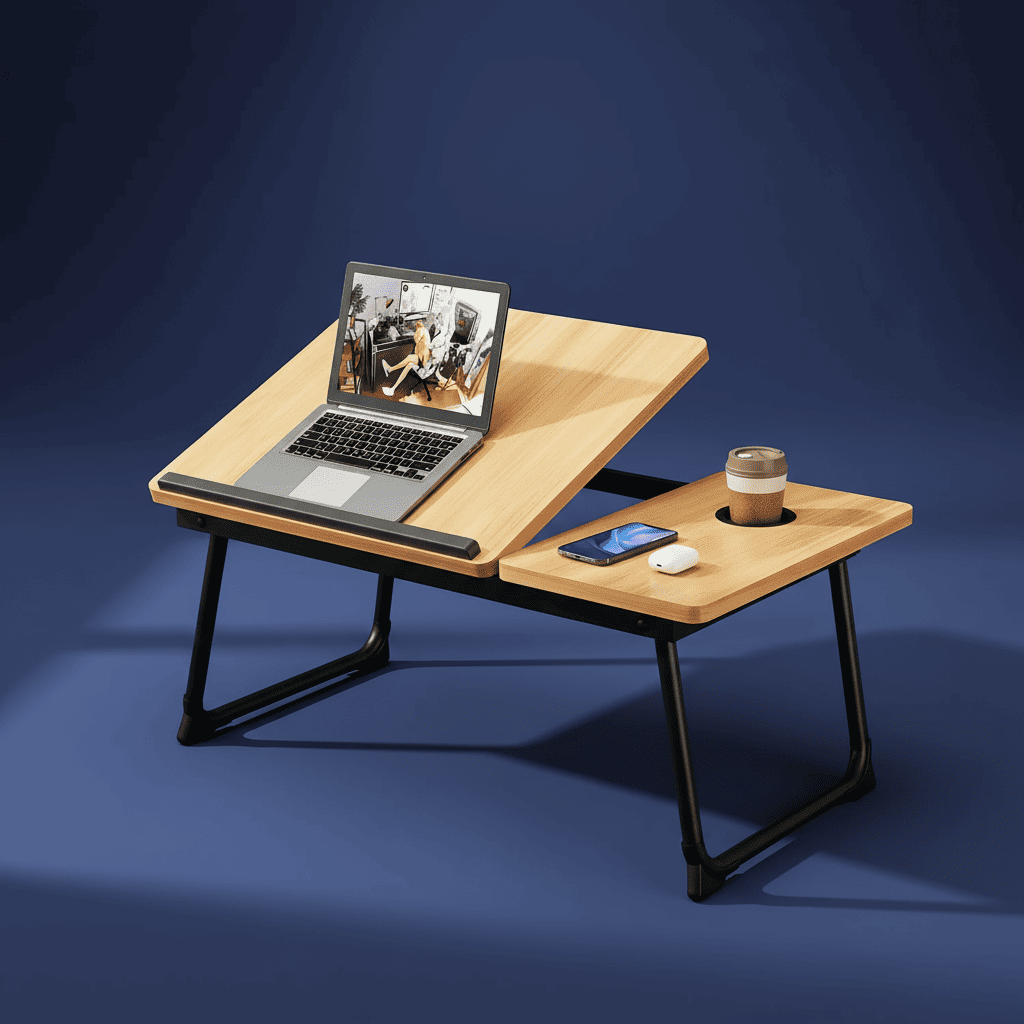 Mesa Bandeja Multifuncional – Soporte para Portátil y Comida