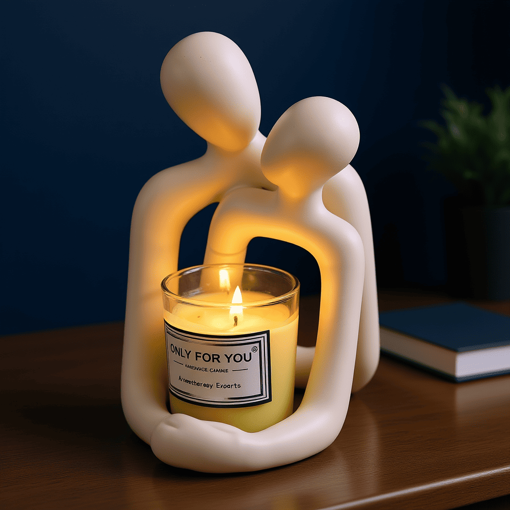 Figura de Pareja Amorosa en Resina