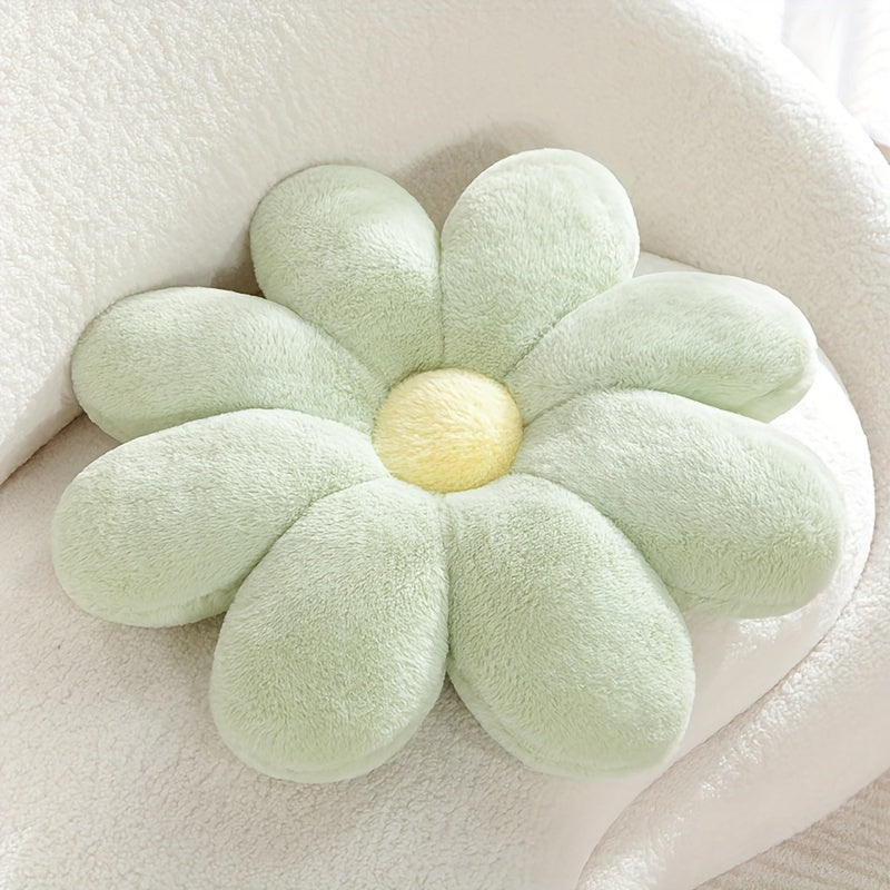 Soft Faux Fur Flower Pillow - Perfect for Home or Office Decor - Machine Washable - 60cm/23.62inch Diameter