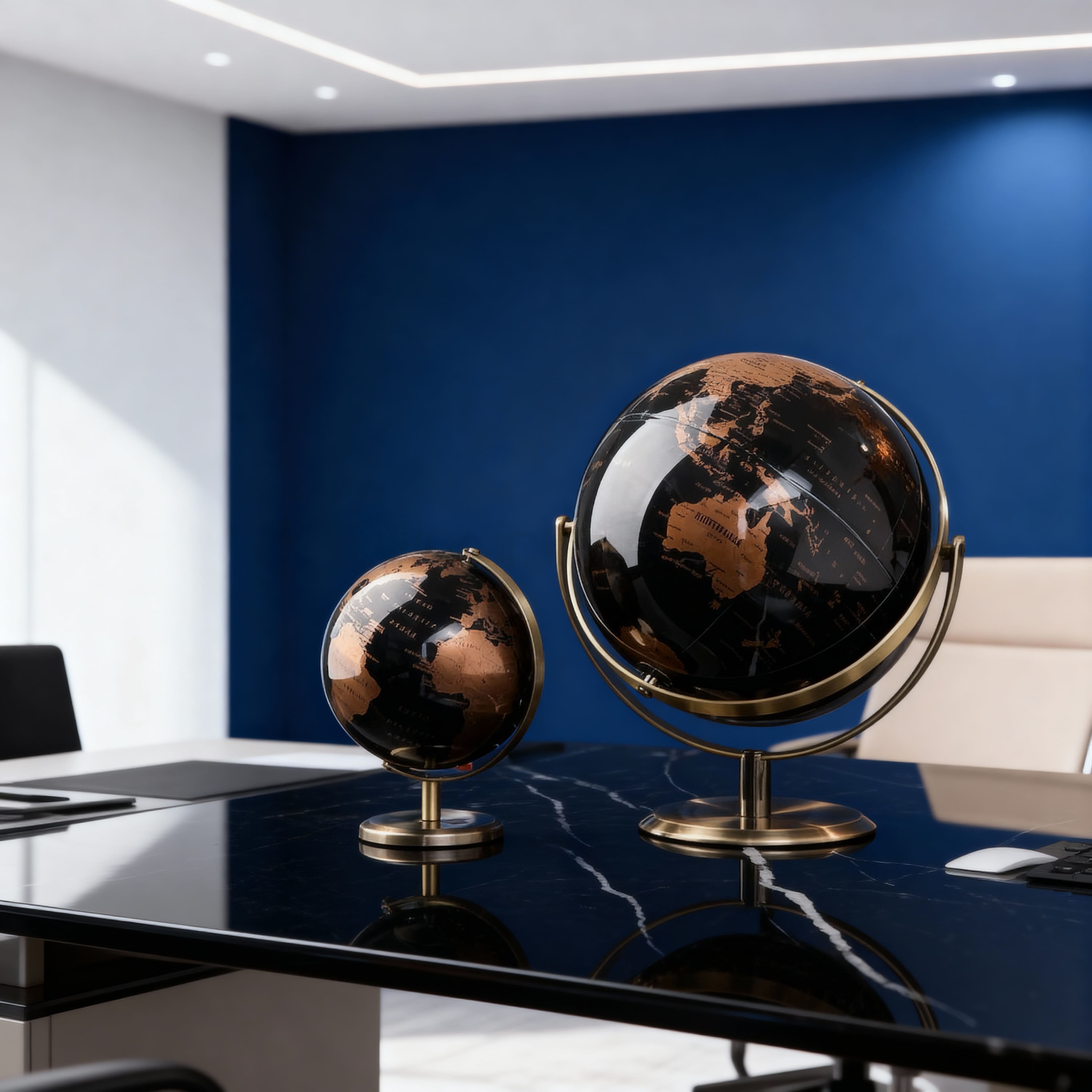 Globo Metálico Giratorio