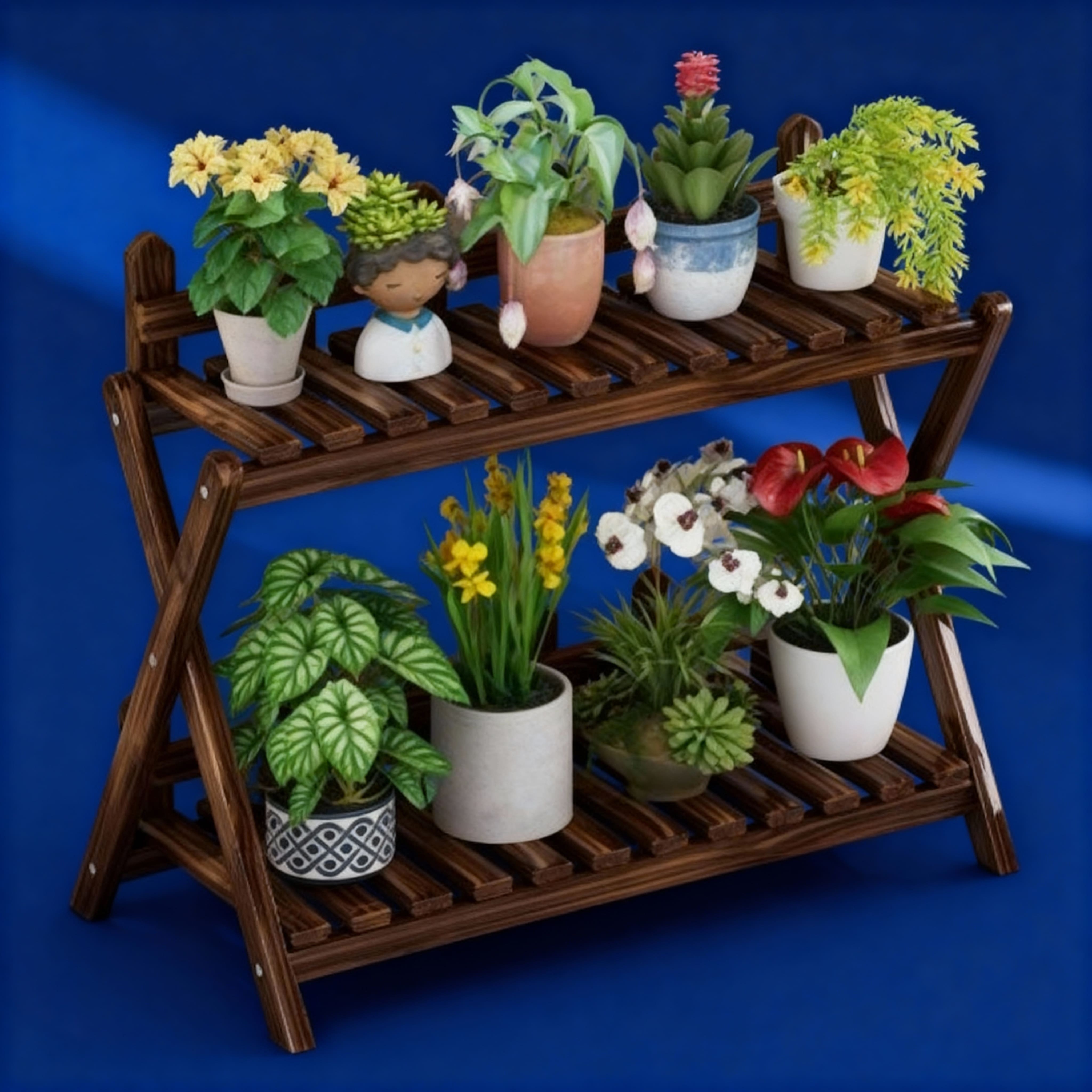 Estantería de Madera para Plantas – Multiuso y de Varias Capas