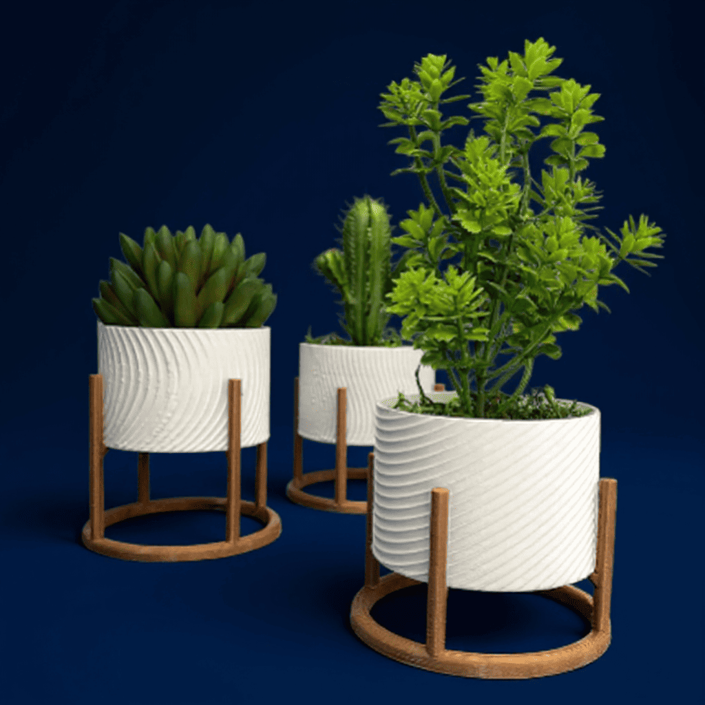 Trio de Macetas Cachepot Decorativas