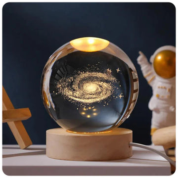 Lámpara de Cristal de Sistema Solar para Mesa