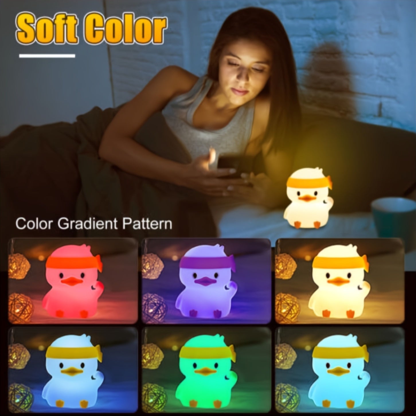 Lámpara Infantil Recargable Pato LEDe