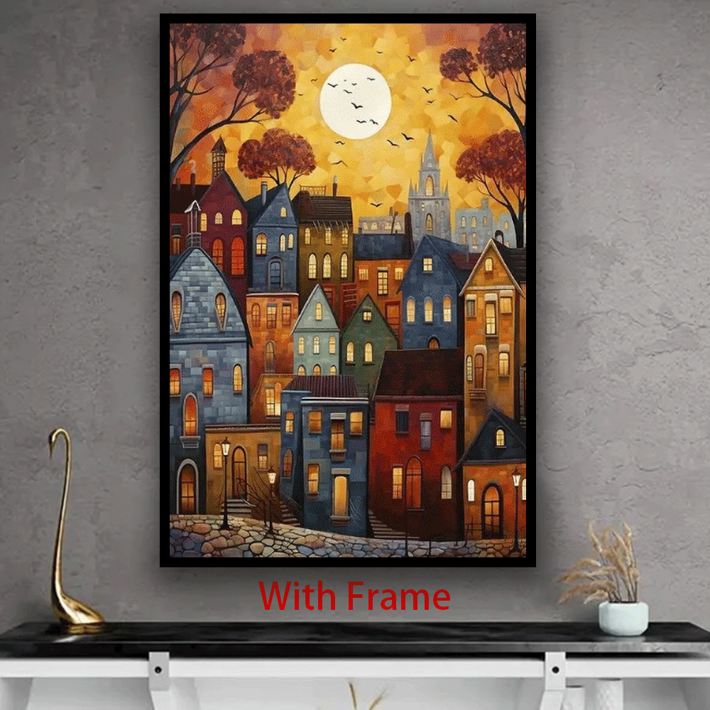 [JIT] 1pc, framed painting, framed hanging painting, framed art painting, framed decorative painting, framed display painting, holiday gift, birthday gift, family gift, framed art aesthetic painting