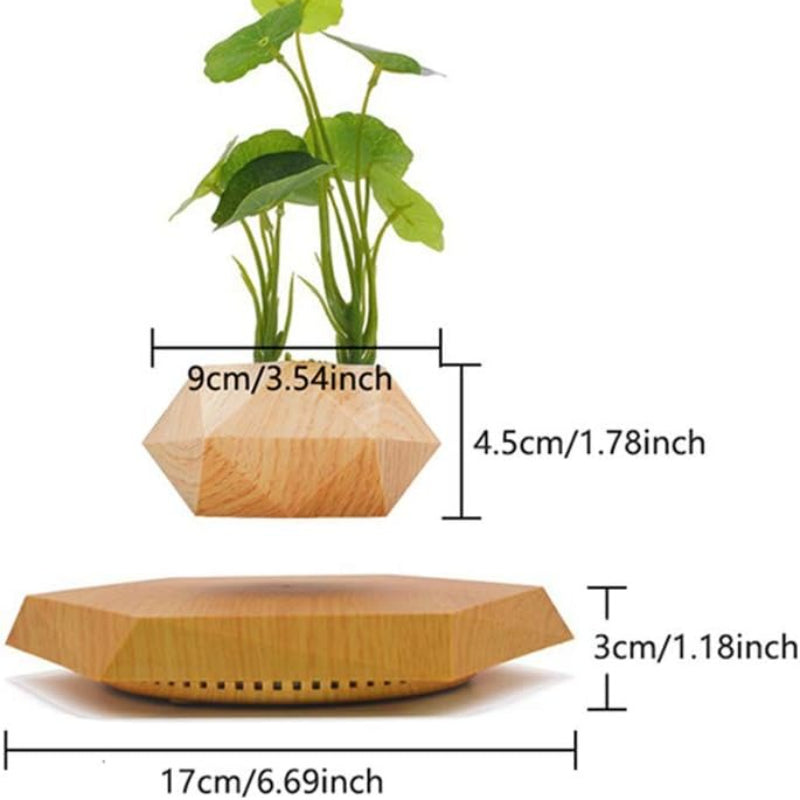 1 SET of a Levitating Plant Pot That Uses Magnetic Levitation to Hold a Rotating Planter. This Floating Holder Is Ideal for Succulents And Small Plants, Making It a Great Decorative Piece for Your Home, Living Room, Office, O