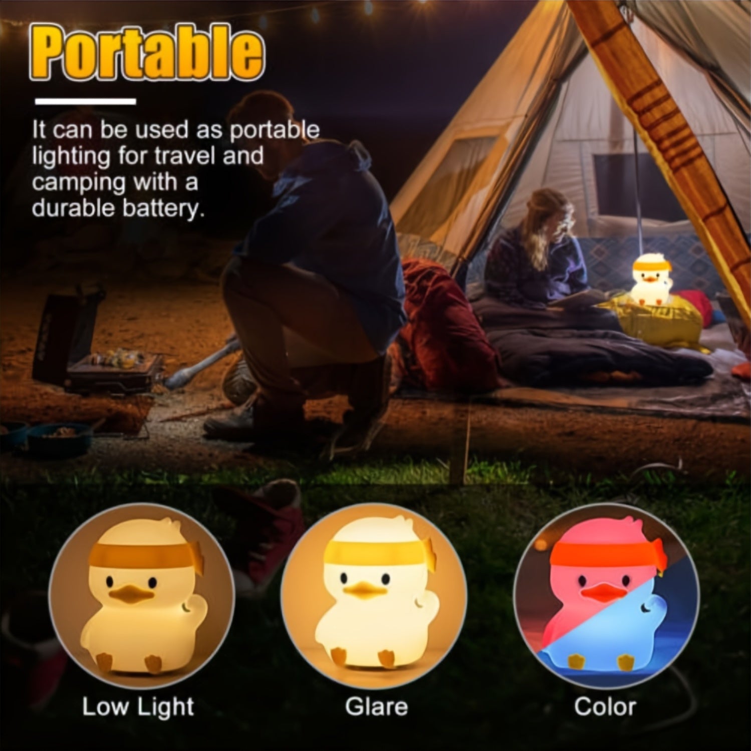 Lámpara Infantil Recargable Pato LEDe