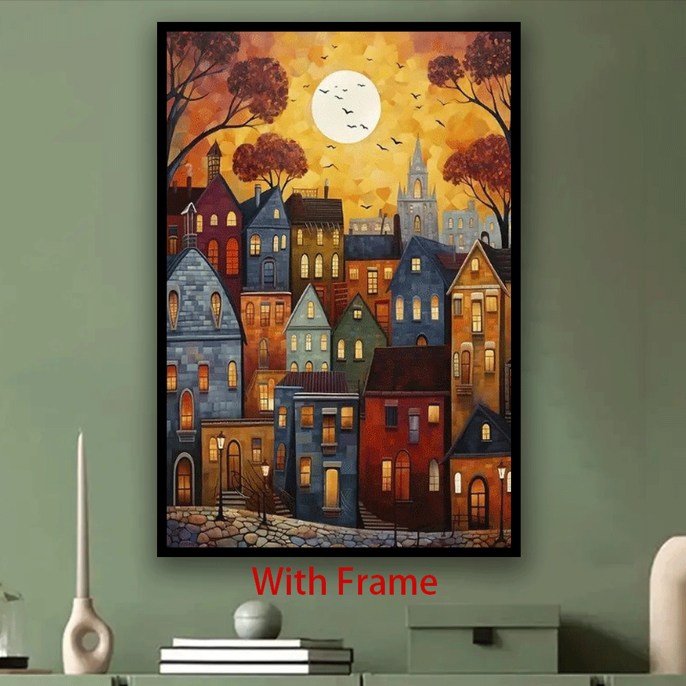 [JIT] 1pc, framed painting, framed hanging painting, framed art painting, framed decorative painting, framed display painting, holiday gift, birthday gift, family gift, framed art aesthetic painting