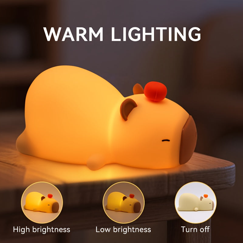 🎁 Lámpara Infantil Recargable Capibara (100% off)