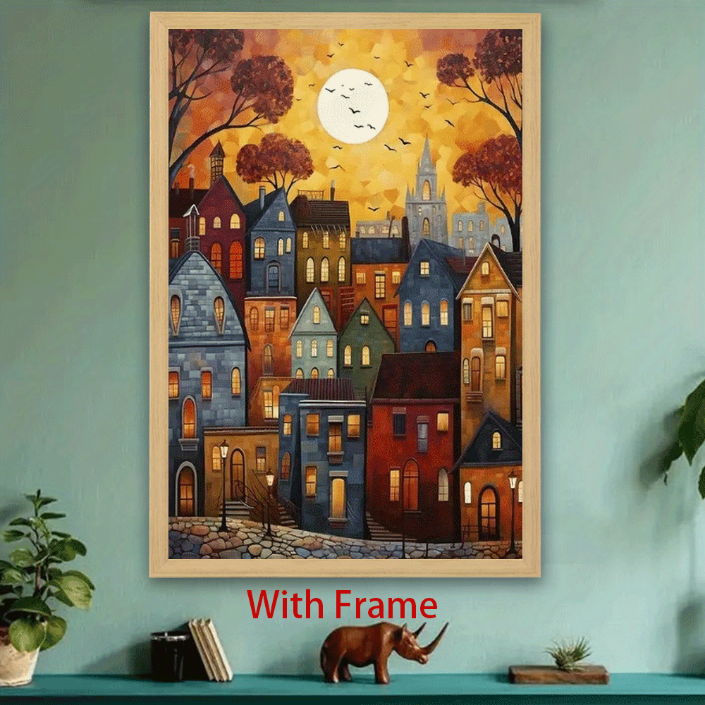 [JIT] 1pc, framed painting, framed hanging painting, framed art painting, framed decorative painting, framed display painting, holiday gift, birthday gift, family gift, framed art aesthetic painting