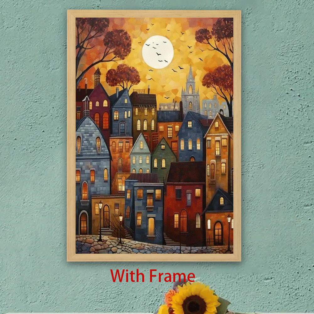 [JIT] 1pc, framed painting, framed hanging painting, framed art painting, framed decorative painting, framed display painting, holiday gift, birthday gift, family gift, framed art aesthetic painting