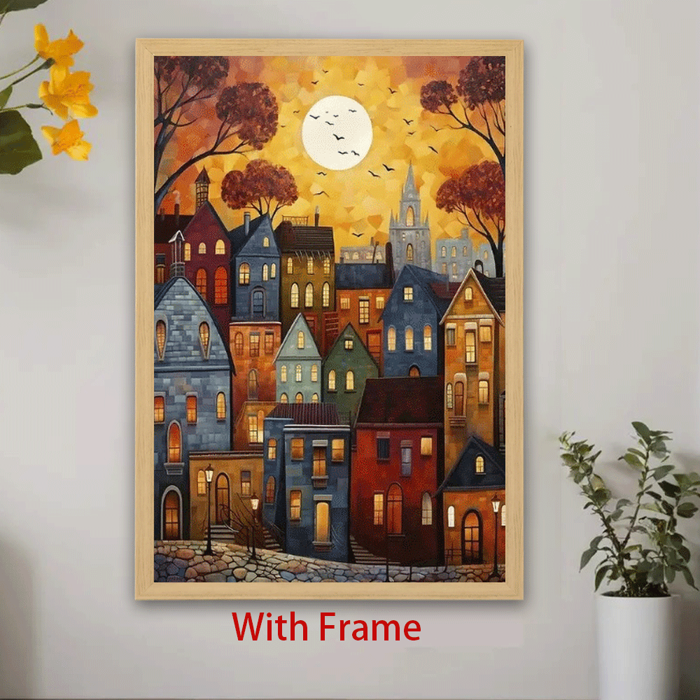 [JIT] 1pc, framed painting, framed hanging painting, framed art painting, framed decorative painting, framed display painting, holiday gift, birthday gift, family gift, framed art aesthetic painting