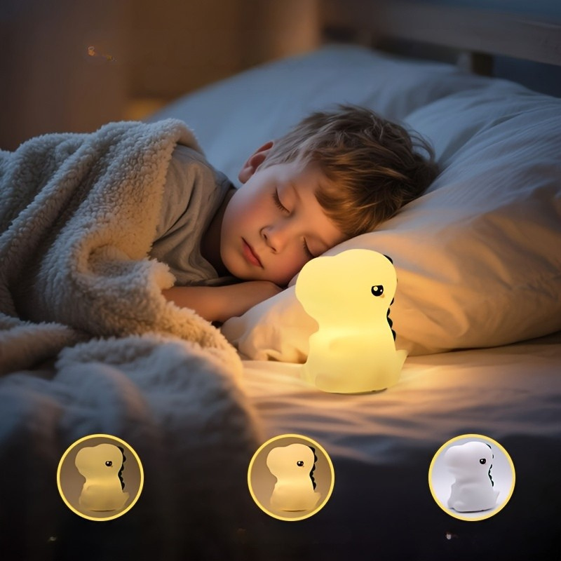 🎁 Lámpara Infantil Recargable Dinosaurio (100% off)