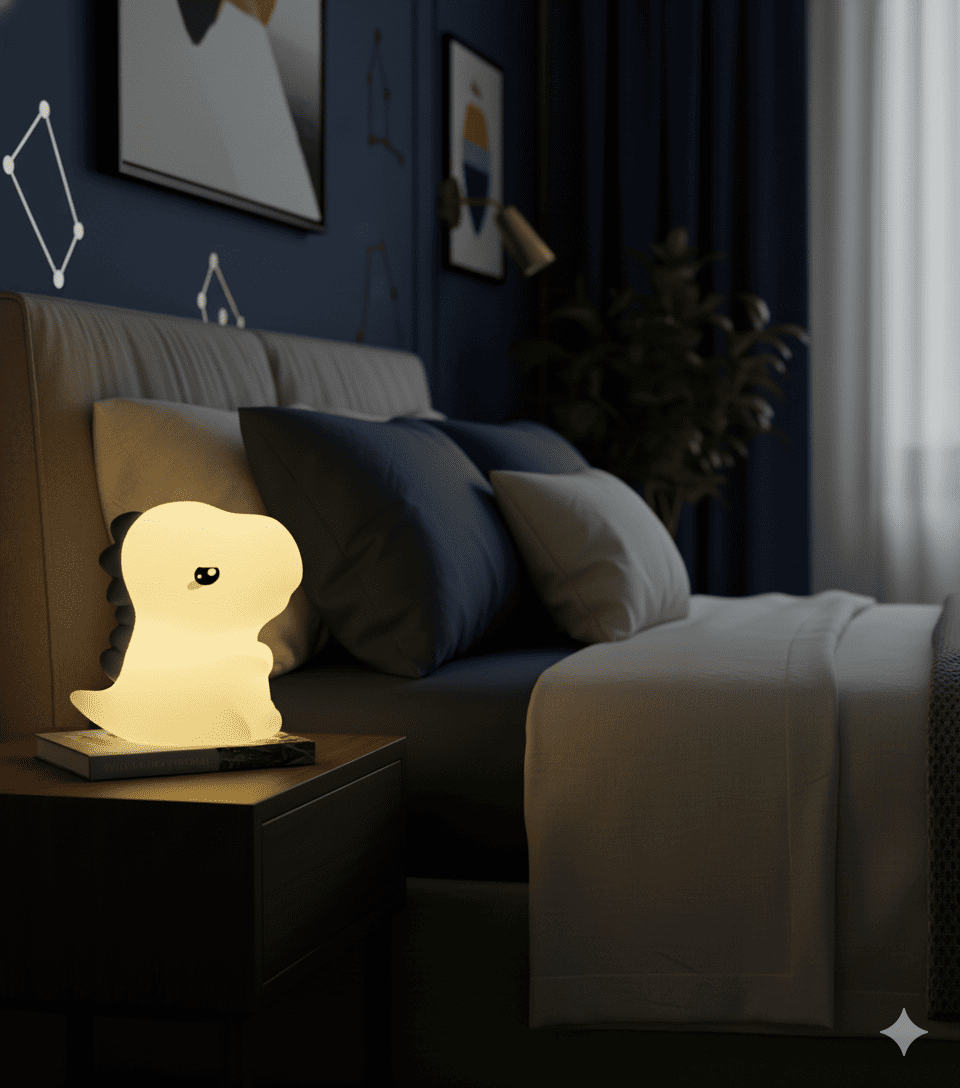 Lámpara Infantil Recargable Dinosaurio