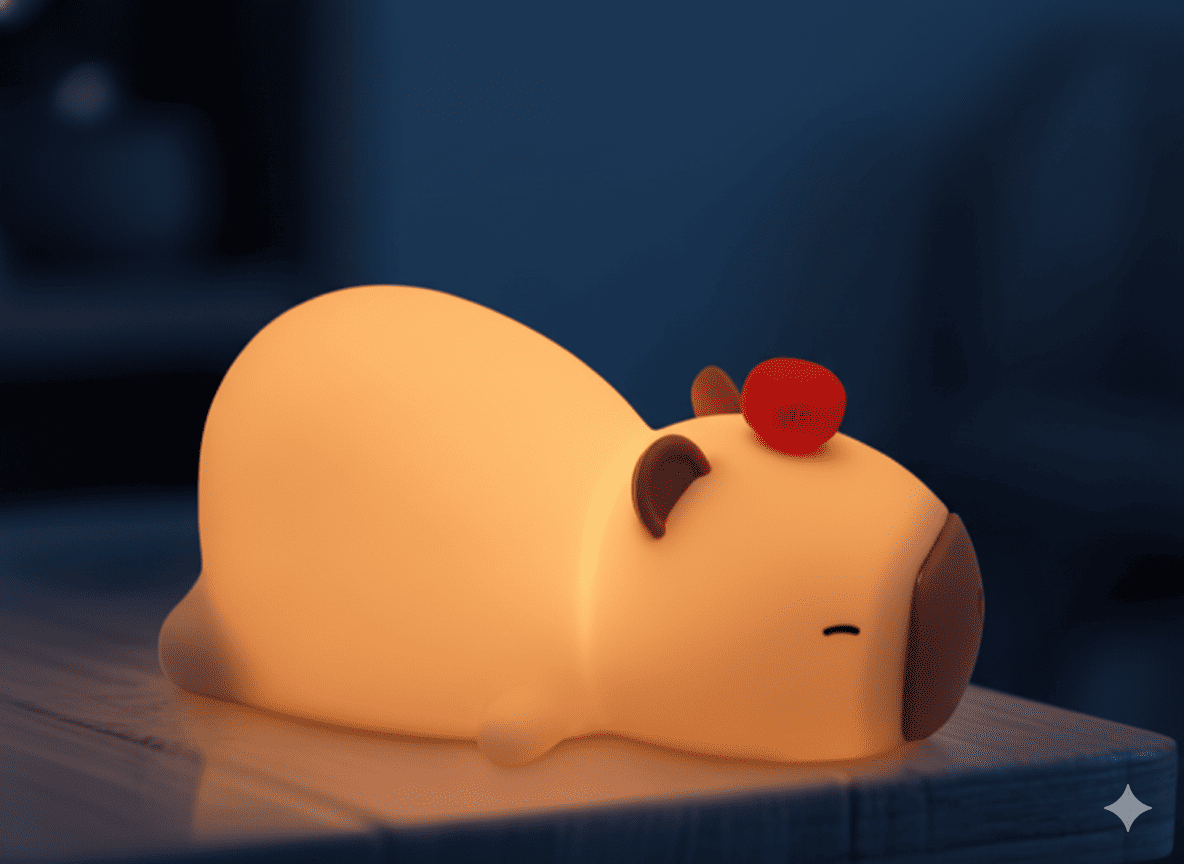 Lámpara Infantil Recargable Capibara