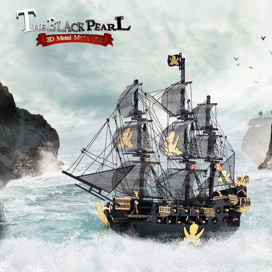 Piececool Puzzle 3D de Metal – Modelo Black Pearl