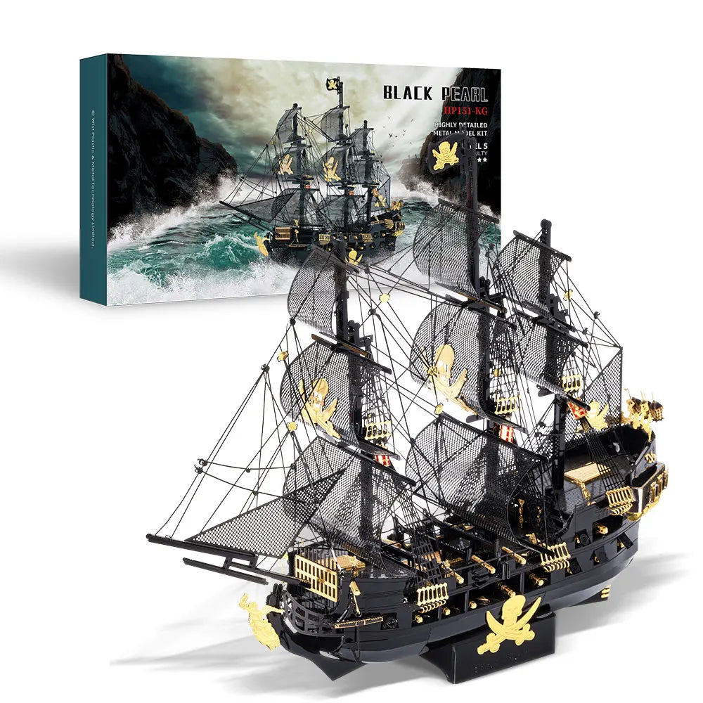 Piececool Puzzle 3D de Metal – Modelo Black Pearl