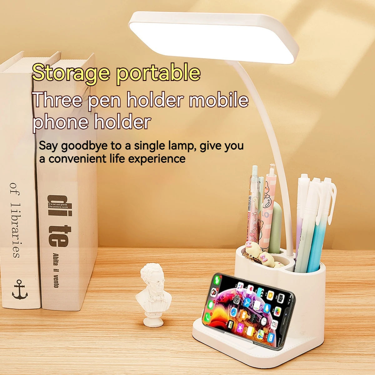 Lámpara de Mesa LED USB – Protección Ocular 3 Colores