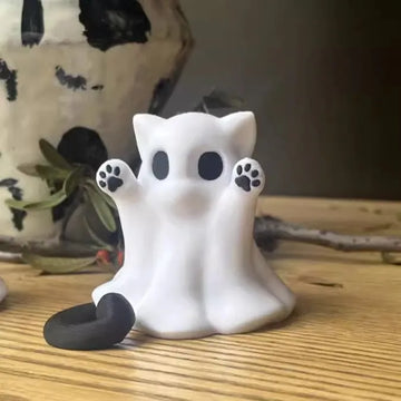 Mini Adorno Gato Fantasma