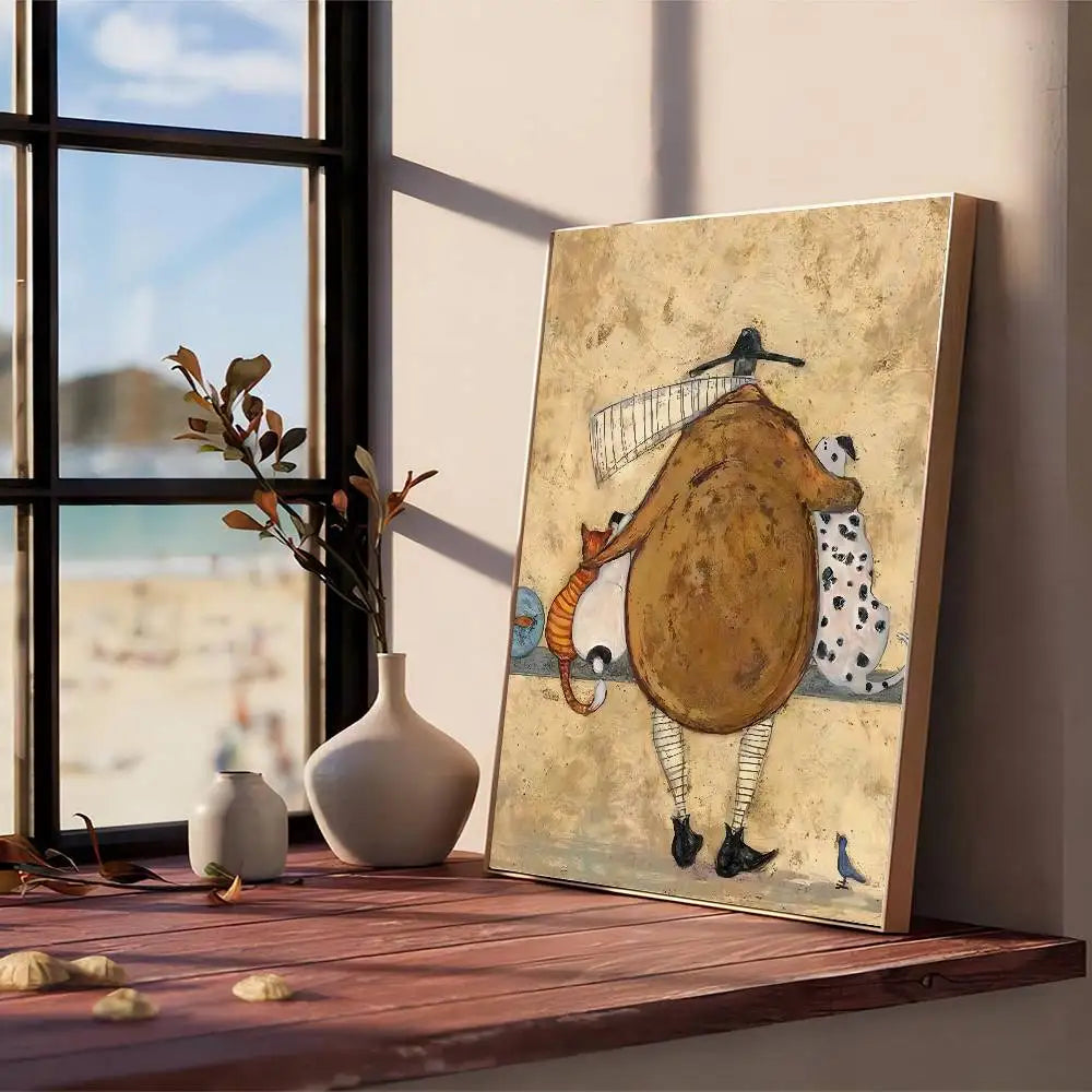 Cuadro “Life and Love” de Sam Toft – Póster Abstracto Autoadhesivo