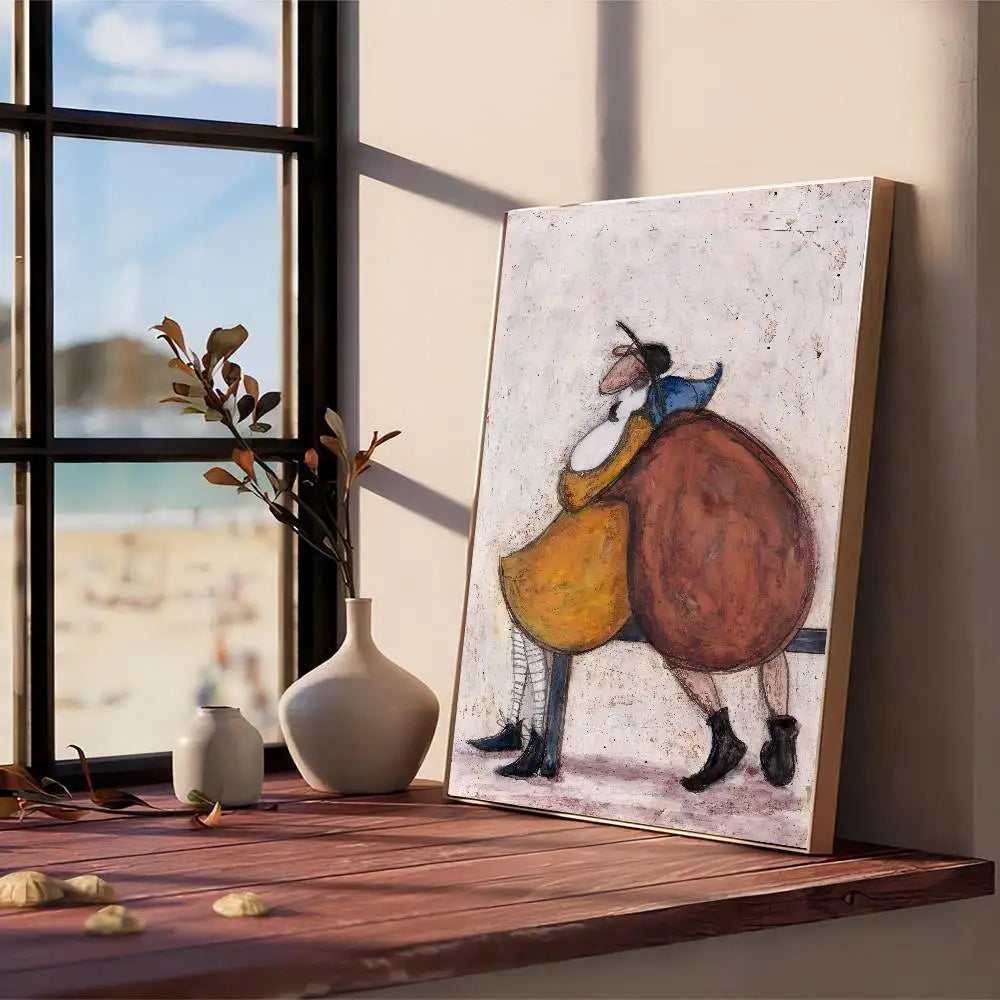 Cuadro “Life and Love” de Sam Toft – Póster Abstracto Autoadhesivo