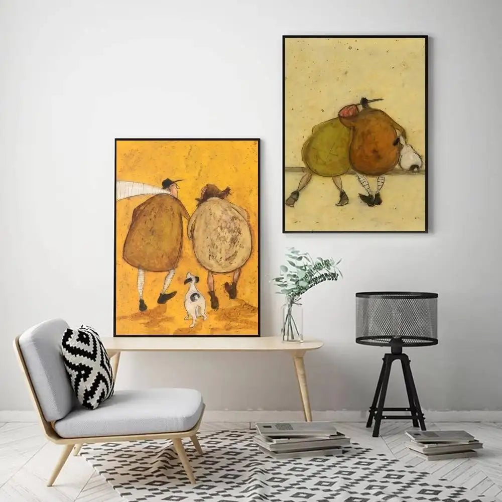 Cuadro “Life and Love” de Sam Toft – Póster Abstracto Autoadhesivo