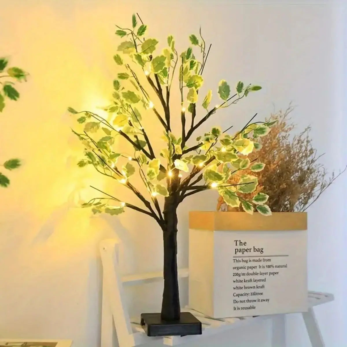 Lámpara Decorativa de Árbol de Abedul con 24 LED