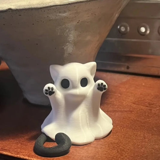 Mini Adorno Gato Fantasma